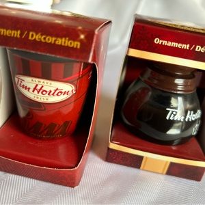 Rare Tim Hortons exclusive ornaments 2009/2010